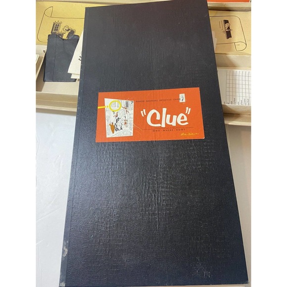 Vintage 1956 Parker Brothers CLUE Board Game Original Box - Picture 10 of 12